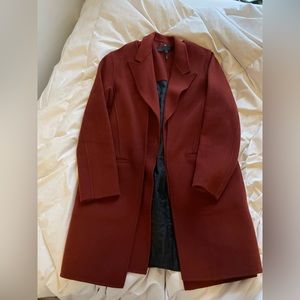 rag & bone Kaye burgundy 2-in-1 wool coat with detachable inner vest
